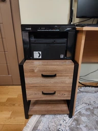 Тумба універсальна Ferrum-decor Вів'єн 2/1 50x41x40 чорний ДСП Дуб Сан-Маріно 16мм (XK00128) фото від покупців 5