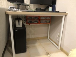 Компьютерный стол Ferrum-decor Майк 75x100x60 белый ДСП Дуб Сонома 32мм