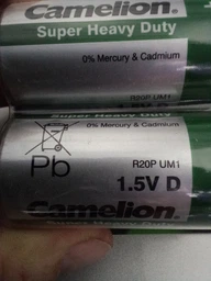 Батарейка Camelion R20P-BP2B Green 2 шт. (R20P-BP2G) фото від покупців 2