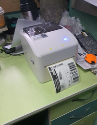 Термопринтер Ezpos L4 принтер этикеток, наклеек и штрих-кодов 108мм USB Черный (new XP-420B, XP420B, XP-DT420B) фото от покупателей 1