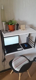 Книжкова полиця універсальна Ferrum-decor Стім 1 38x63x26 білий ДСП Дуб Артизан 16мм (XK00027) фото від покупців 4