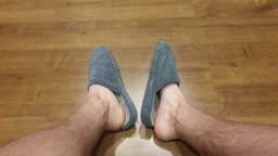 Мужские домашние тапочки с закрытым носком FX shoes с анатомической подошвой 7005 43 27 см Серые (2820000015488) фото от покупателей 15