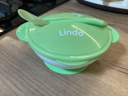 Набор Lindo А 50 Тарелка на присоске с крышкой и ложкой Синий (4890210500508) фото от покупателей 5