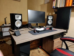Компьютерный стол Ferrum-decor Дейв 75x140x70 черный ДСП Дуб Сан-Марино 32мм фото от покупателей 3