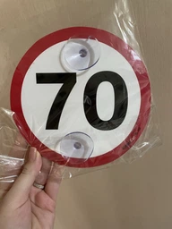Знак на авто "70" на присосці зйомний фото от покупателей 4