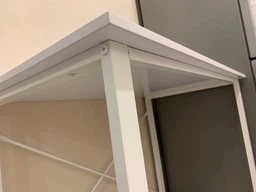 Компьютерный стол Ferrum-decor Дейв 75x100x60 белый ДСП Дуб Сан-Марино 16мм фото от покупателей 6