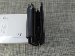 Гаманець жіночий ST Leather із натуральної шкіри горизонтальний чорний для прав (bg184fash11) фото від покупців 3