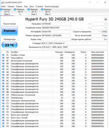 SSD диск Kingston HyperX Fury 3D 240GB 2.5" SATAIII TLC (KC-S44240-6F) фото от покупателей 17