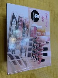 Акриловый органайзер для косметики Cosmetic Storage Box фото от покупателей 4