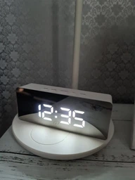 Настольные часы с будильником Beluck Mirror Clock 1 фото от покупателей 17