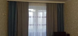 Комплект Штор Декорин Микровелюр Дабл 150x270 см 2 шт Серо-бежевый с Темно-серым фото от покупателей 17
