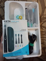 Электрическая зубная щетка RZTK SONIC Black фото от покупателей 2