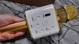 Бездротовий караоке мікрофон дитячий Q7 Rose портативний Bluetooth Підсвічування фото від покупців 17