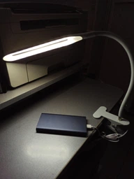 Светодиодная настольная USB лампа гибкая на прищепке 24 LED UKC XSD 206 черный фото от покупателей 8