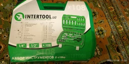 Полупрофессиональный набор инструментов Intertool 1/4", 1/2", 108 предметов (ET-6108SP) фото от покупателей 19