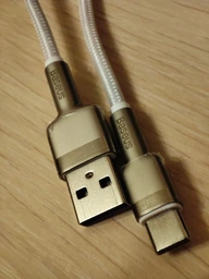 Кабель швидкого заряджання USB-Type-C Baseus Cafule Metal 66W Fast Charging (6A) White 2m, білий (CAKF000202) фото від покупців 7