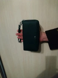 Чоловічий гаманець ST Leather з натуральної шкіри чорного кольору великий розмір з блискавкою для прав та паспорта (bg184fash51) фото від покупців 4