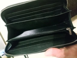 Чоловічий гаманець ST Leather з натуральної шкіри чорного кольору великий розмір з блискавкою для прав та паспорта (bg184fash51)