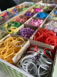 Набір гумок для плетіння браслетів Fashion Loom 10000 шт з гачком і аксесуарами фото від покупців 3