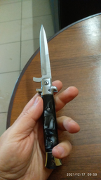 Выкидной нож стилет B-84, коричневый фото от покупателей 2