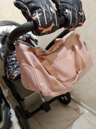 Спортивна сумка жіноча з відділом для взуття Pink дорожня модель 120-1 (Рожева) фото від покупців 3