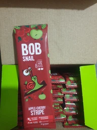 Упаковка конфет Bob Snail натуральных Яблоко-Вишня 14 г х 30 шт (4820206080622)