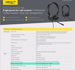 Гарнитура проводная - стерео наушники Jabra EVOLVE 20 MS Stereo фото от покупателей 1