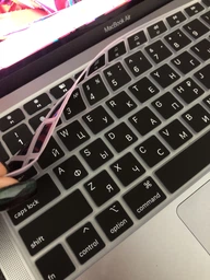 Защитная накладка на клавиатуру с русской раскладкой MacBook PRO 13,15,17 фото від покупців 2