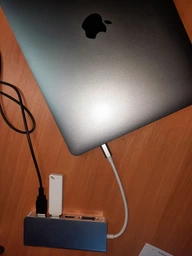 USB хаб Type C 6 в 1 HDMI + VGA USB Hub 2x3.0 Ethernet LAN RJ 45 USB USB USB C Charging перехідник USB HUB PAVLYSH P1