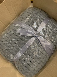 Плед Плюшевий Will Be Soft В'язаний Петелька 150 х 200 см Персиковий