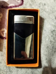 USB запальничка електронна/електроімпульсна із сенсорною кнопкою та металевим корпусом FOGSON HB020 срібна (DA-25844) фото від покупців 2