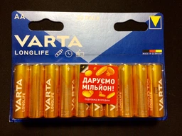Батарейка Varta Long Life 24 AA (04106301124) (4008496774579) фото от покупателей 12