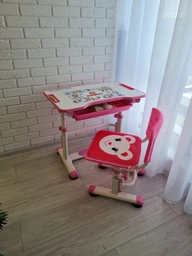 Комплект Evo-kids BD-08 Z стіл + стілець Білий/зелений фото від покупців 2