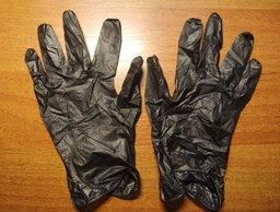 Одноразові рукавиці Nitromax нітрильно-вінілові без пудри L 10 шт. Чорні (NT-NTR-BLKL) фото від покупців 1