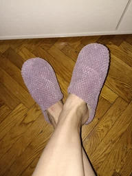 Женские домашние тапочки утепленные меховые с закрытым носком FX shoes с анатомической подошвой 7001 37 24 см Бордовые (2820000016454) фото от покупателей 7