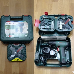 Шуруповерт Bosch EasyDrill 1200, 12В, 2х1.5Ач, ЗП, набір свердл і біт, кейс (0.603.9D3.007) фото від покупців 11