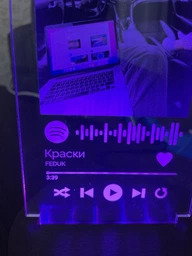 3D светильник ночник Spotify с фото и песней для влюблённых RGB с пультом управления DIDIDART фото от покупателей 4