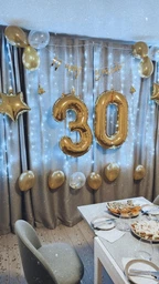 Цифра 3 шар бежевый фольгированный 100 см 40" в упаковке фото от покупателей 5
