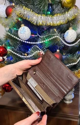 Гаманець жіночий стильний для купюр і карток ST Leather 18423 (S6001A) дуже красивий Червоний фото від покупців 3