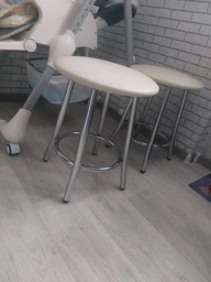 Табурет Nowy Styl TEDDY CHROME (BOX-1) V-17 фото от покупателей 13