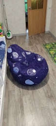 Крісло-груша бавовна "Космос" KatyPuf L 100x75 фото від покупців 2