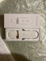 Ультразвуковой скрабер портативний Ultrasonic MASHELE для очистки кожи лица фото от покупателей 10