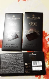 Упаковка Шоколада Millennium Favorite черного 99% 3 шт х 100 г (302103305) фото от покупателей 4