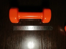 Гантель PowerPlay 4125 виниловая 1 кг Оранжевая (PP_4125_1kg) фото от покупателей 1