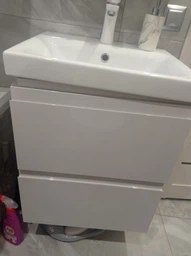 Тумба с умывальником CERSANIT Moduo Set B14 80x62x45см подвесная белая SZFZ1003896661