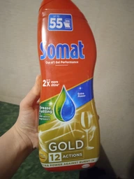 Гель для мытья посуды в посудомоечной машине Somat Gold Анти-Жир 990 мл (9000101344530) фото от покупателей 3