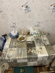 Скатерть УкрСкат Премиум 140х120 см Коричневая (573362012)