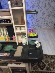 Кухня интерактивная большая LIMO TOY 889-211 мойка духовка плита яйцеварка посуда