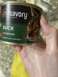 Вологий корм для вибагливих кішок Savory з качкою 200 (г) фото від покупців 3