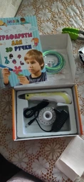3D-ручка 3D Pen Blue с Эко Пластиком PLA (9 метров) и Трафаретами фото от покупателей 1